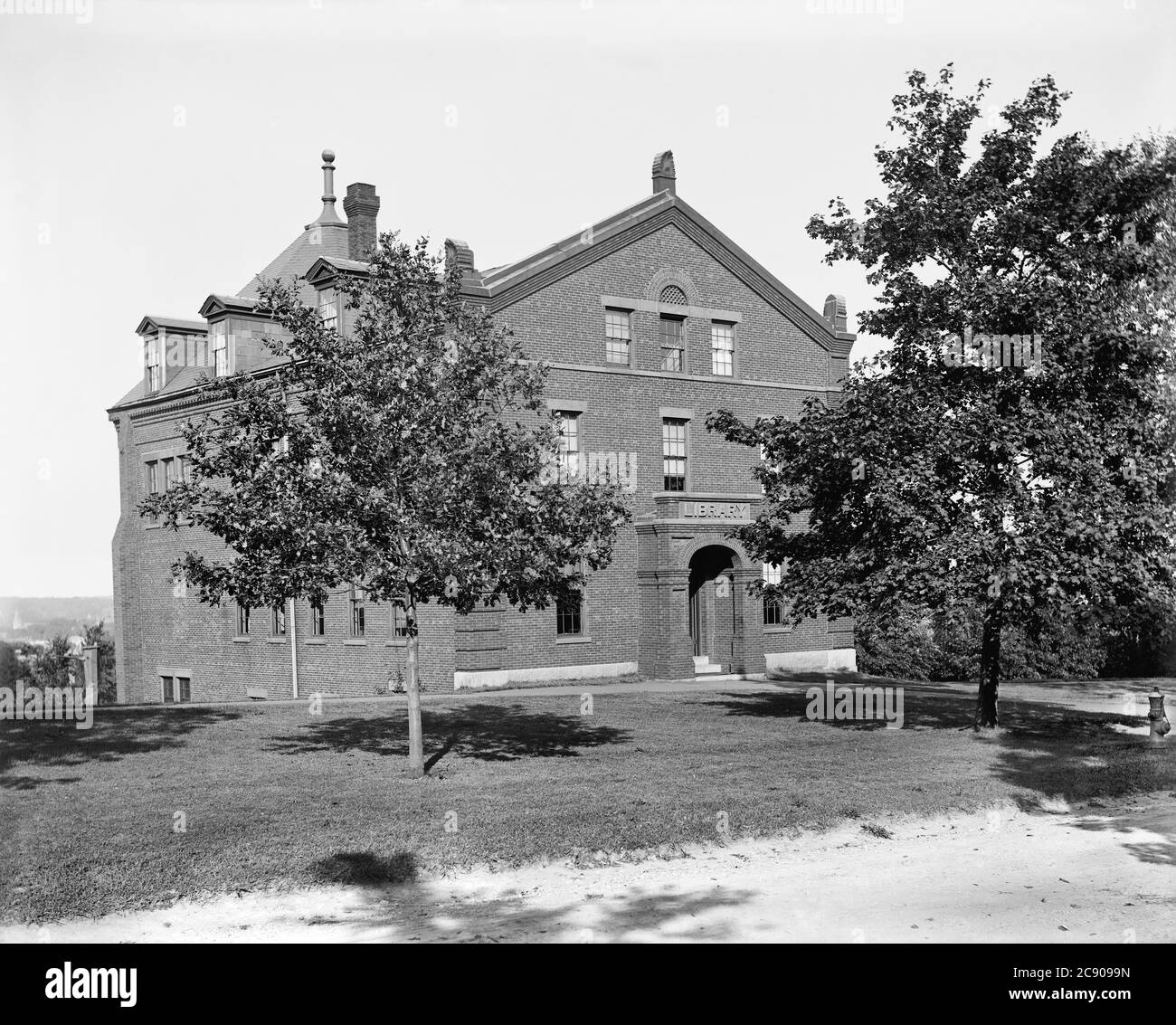 Bibliothek, Tufts College, Massachusetts, USA, Detroit Publishing Company, 1900 Stockfoto