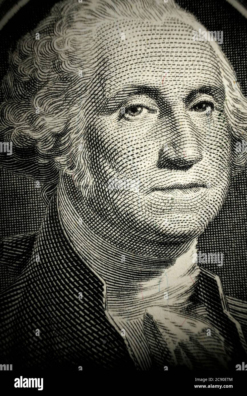 Porträt von George Washington Stockfoto