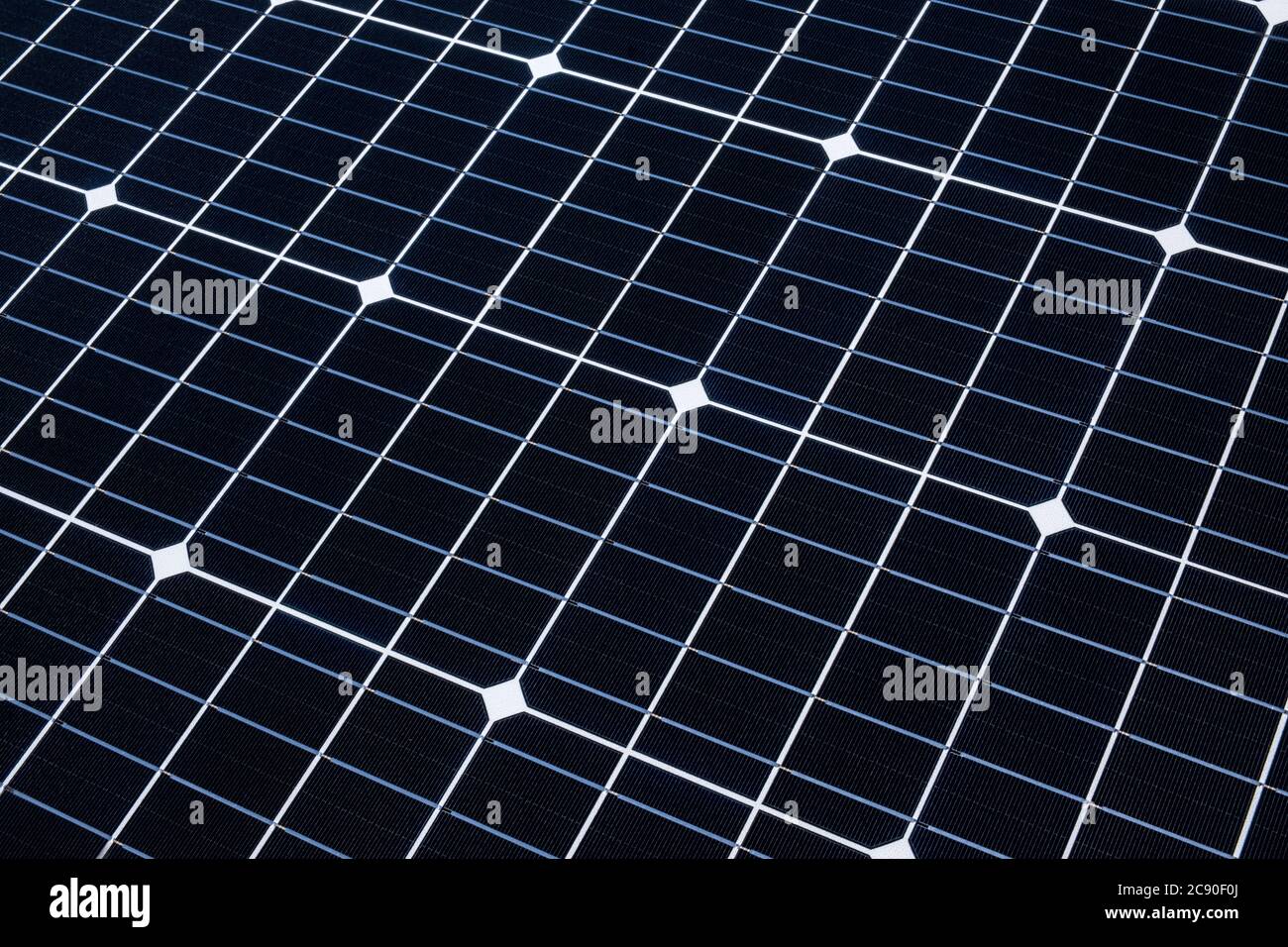 Nahaufnahme des Solarpanels Stockfoto