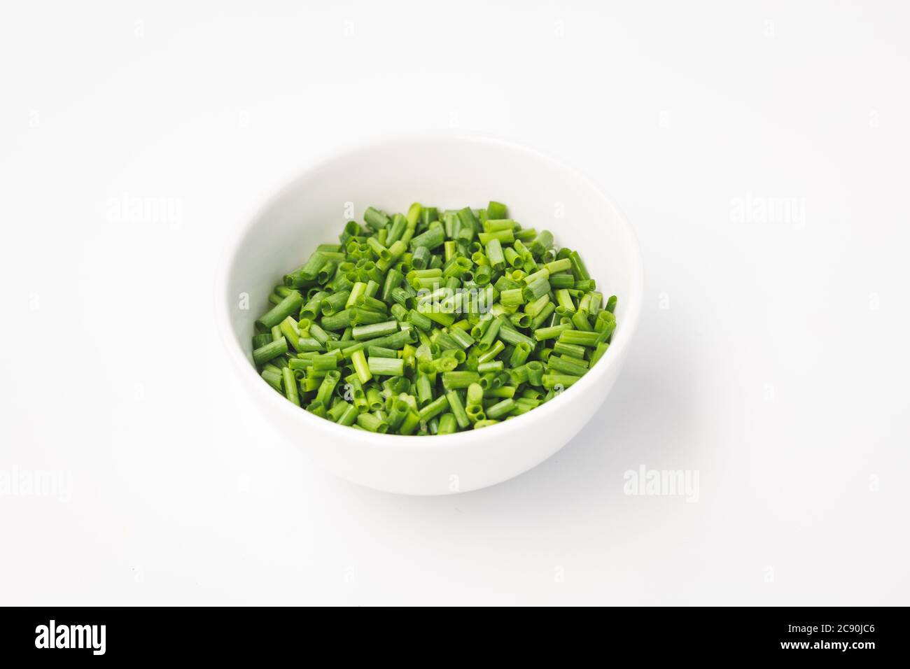 Frische Frühlingszwiebeln - Grüne Zwiebel Stockfoto