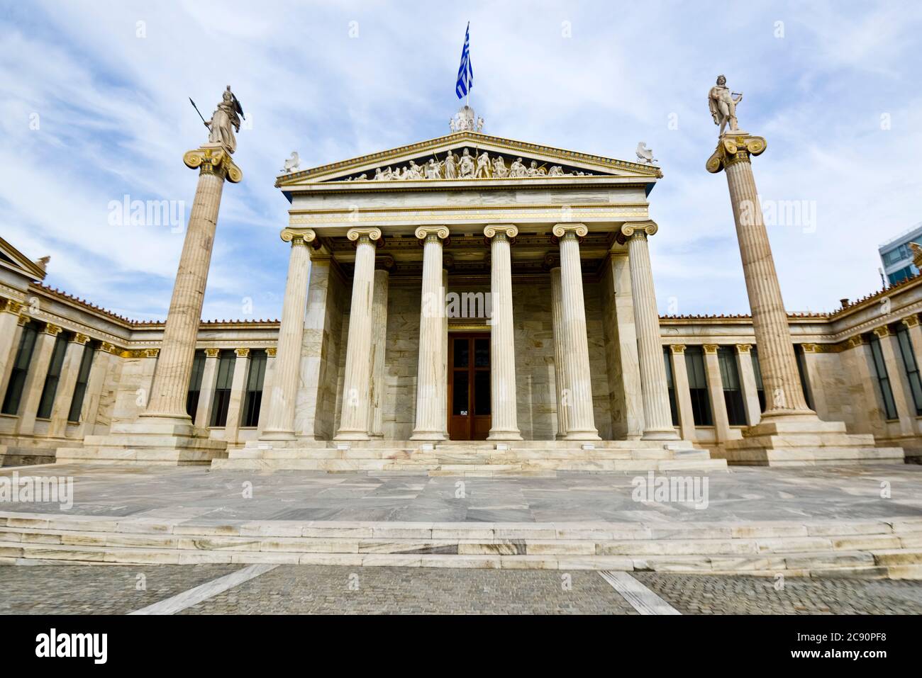 Akademie von Athen, Griechenland Stockfoto