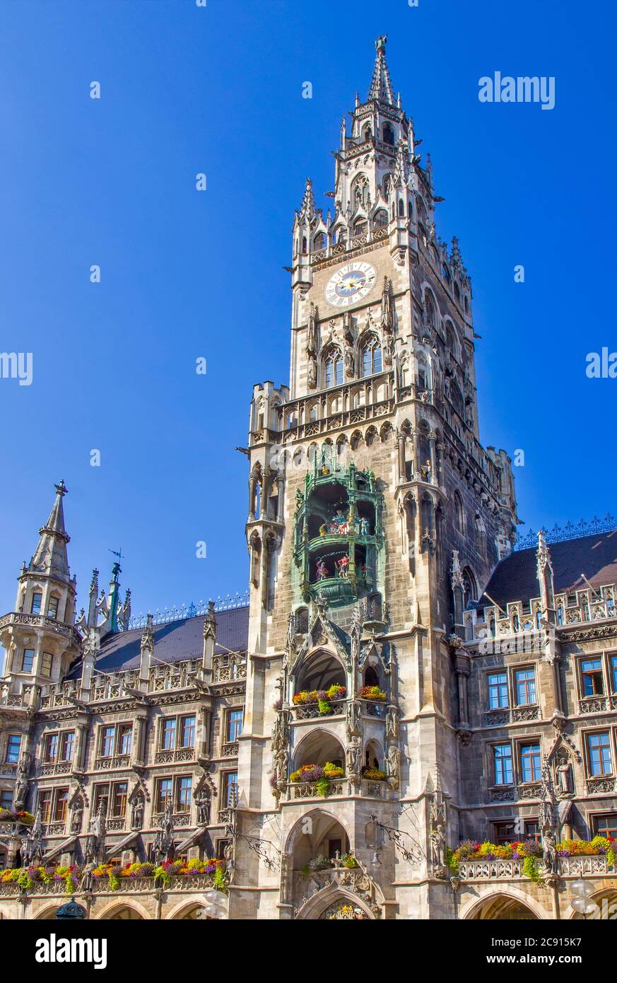 Zentraler Platz im Stadtzentrum von München, Deutschland Stockfoto
