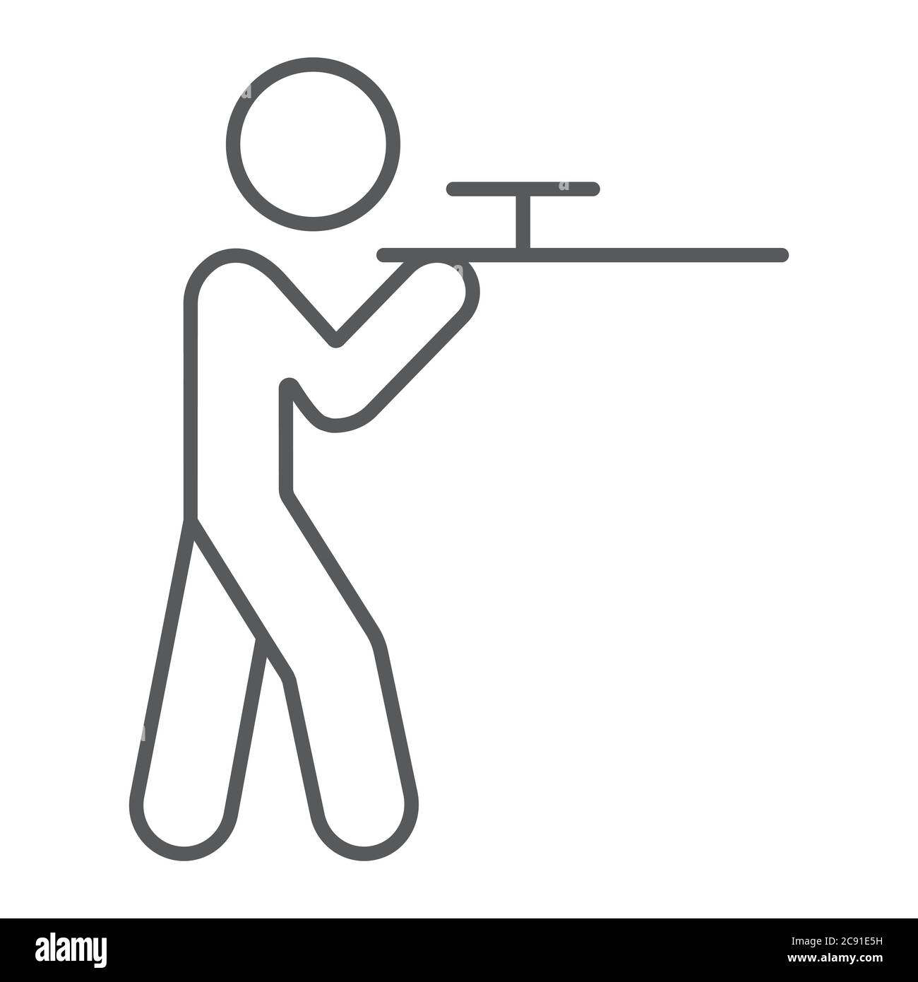 Sportschiessen piktogramm gewehr Stock-Vektorgrafiken kaufen - Alamy