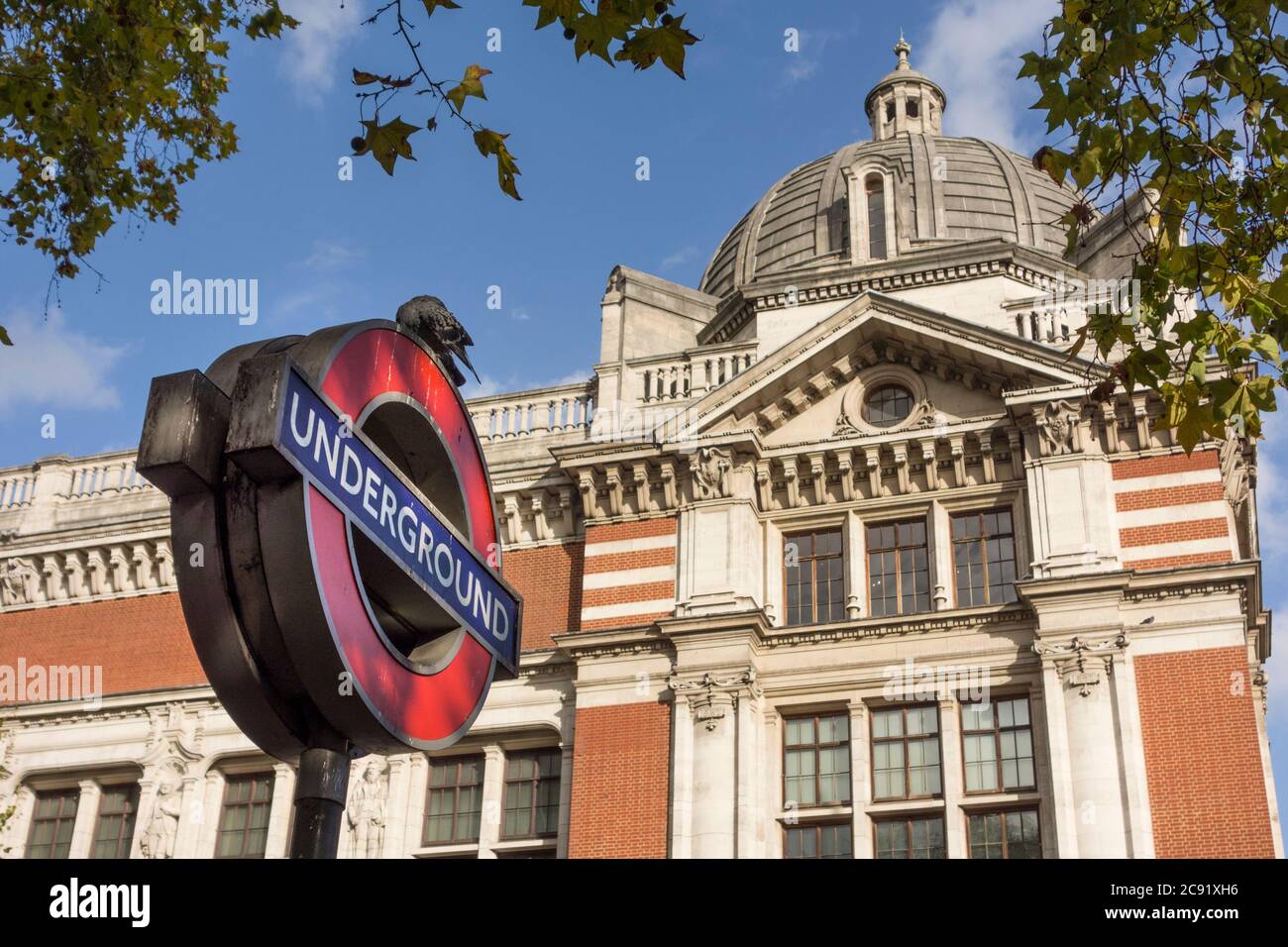 Londoner U-Bahn Zeichen Stockfoto