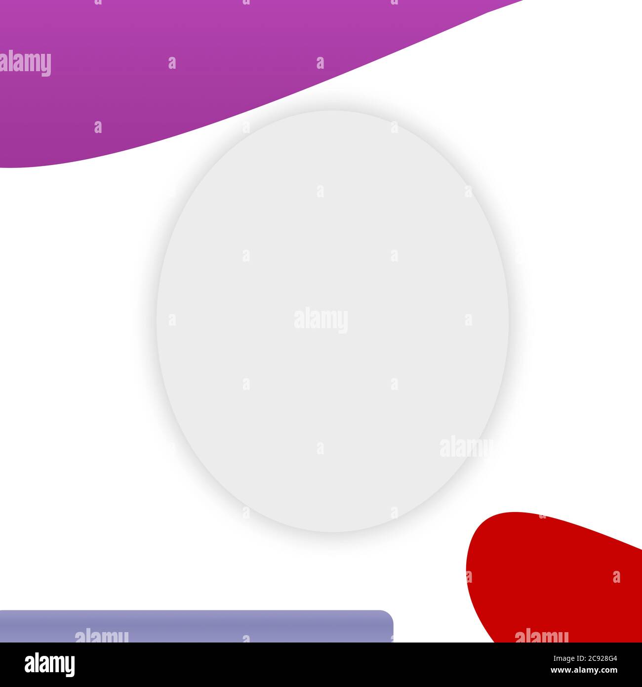 Leerer Weißer Kreis Auf Moderner Hintergrundvorlage-Für Banner, Poster, Karte & Social Media Stockfoto