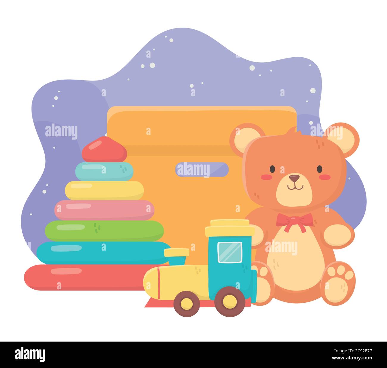 Holzregale Und Boxen Cartoon Kinder Spielzeug Stock Vektor Kinder Spielzeug Im Regal Stock Vektor Art und mehr Bilder