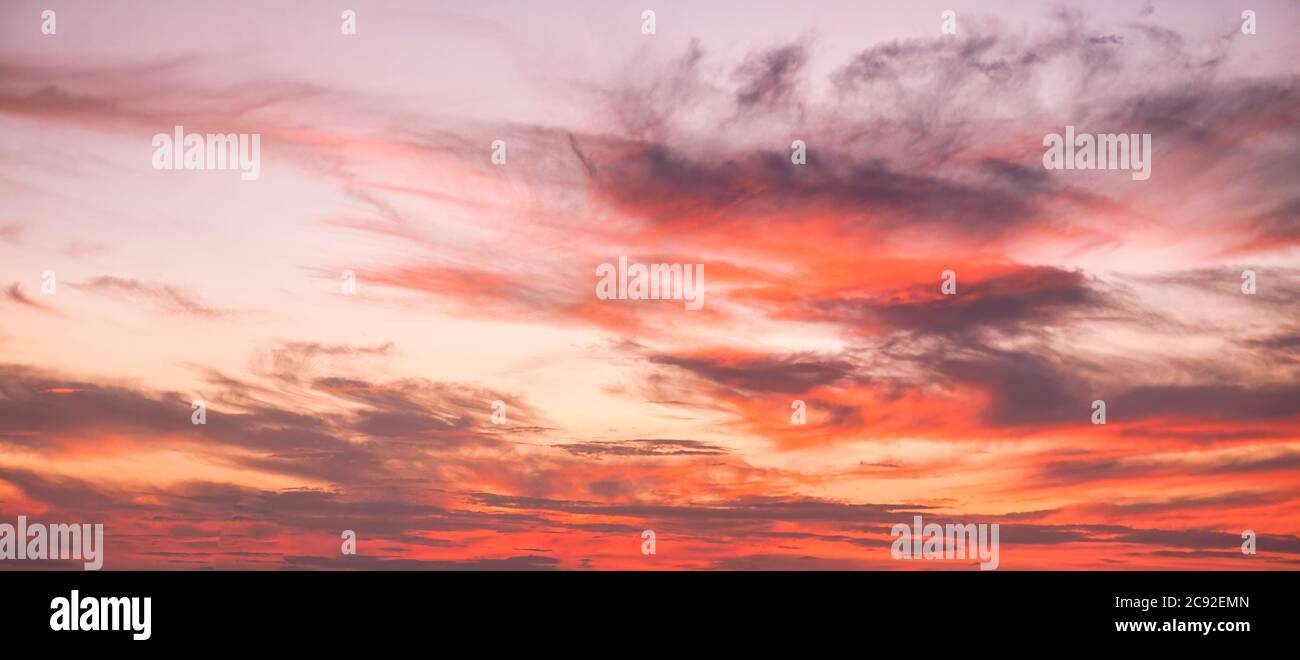Wolken , Himmel, Wetter, Sonnenuntergang Stockfoto
