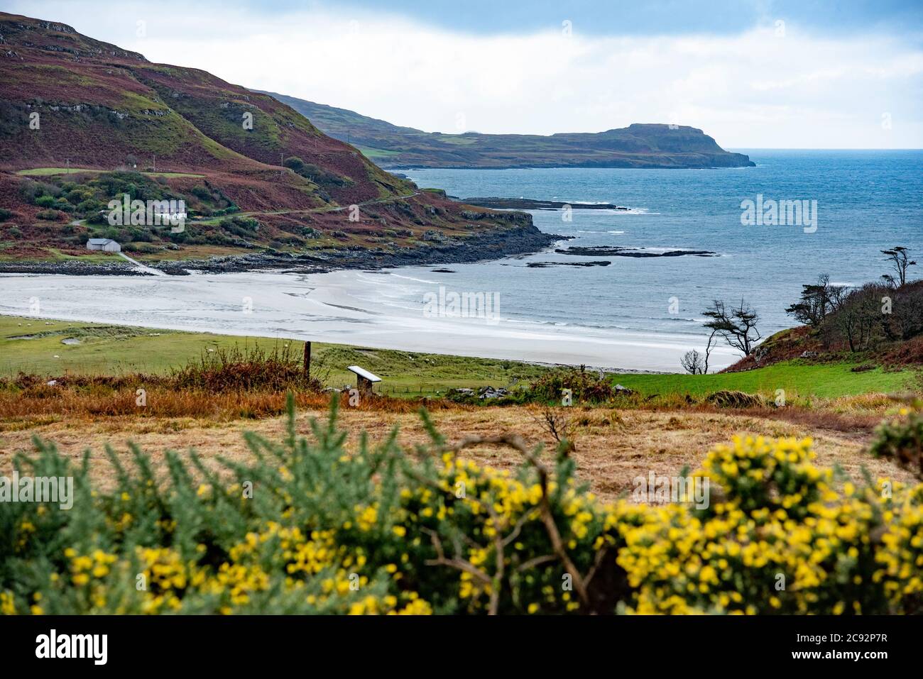 Calgary Bay, Calgary, ein Weiler an der Nordwestküste der Isle of Mull, Argyll and Bute, Schottland, Vereinigtes Königreich. Stockfoto