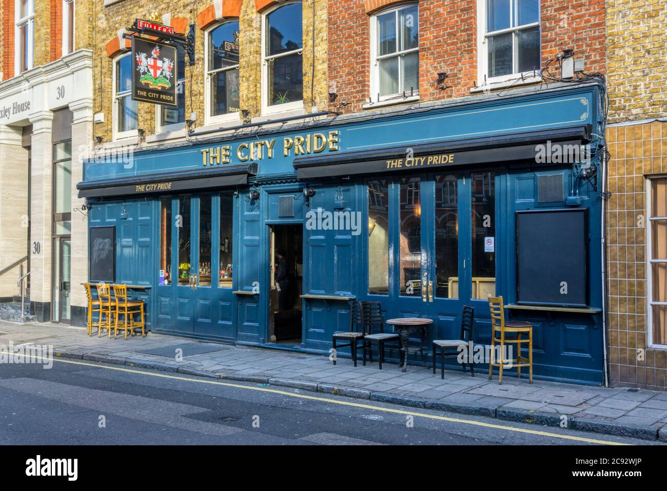 Das öffentliche Haus City Pride in Farringdon Lane, London. Stockfoto