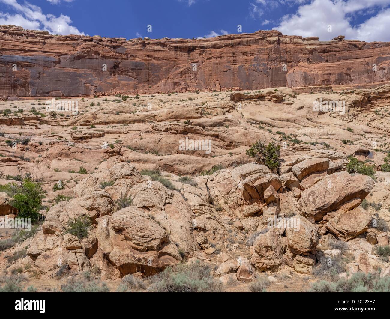 Felsformationen in der Wüste von Utah, USA Stockfoto