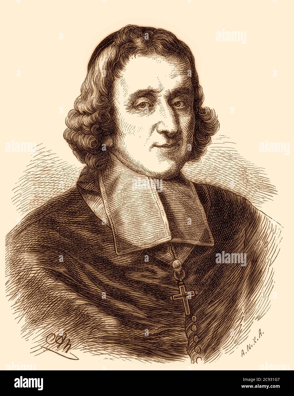 François de Salignac de la Mothe-Fénelon, 1651 – 1715, französischer römisch-katholischer Erzbischof, Theologe, Dichter und Schriftsteller Stockfoto