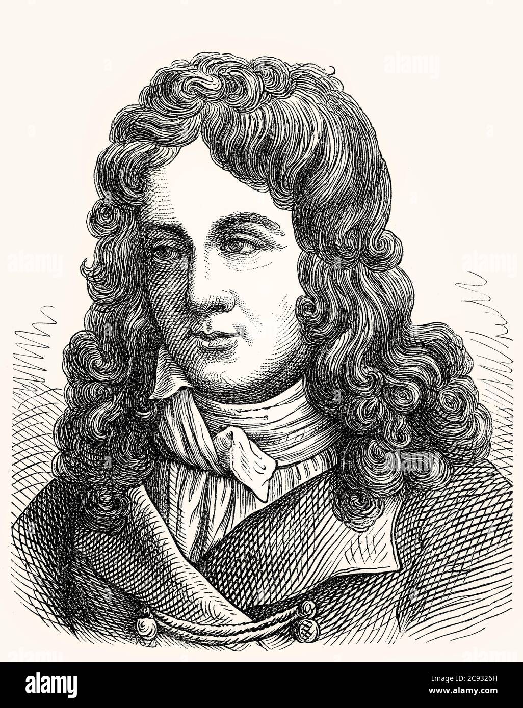 Jacques-Henri Bernardin de Saint-Pierre, 1737 – 1814, französischer Schriftsteller und Botaniker. Stockfoto