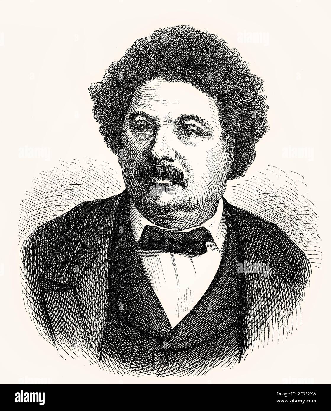 Alexandre Dumas, 1802–1870, Alexandre Dumas père, französischer Schriftsteller Stockfoto