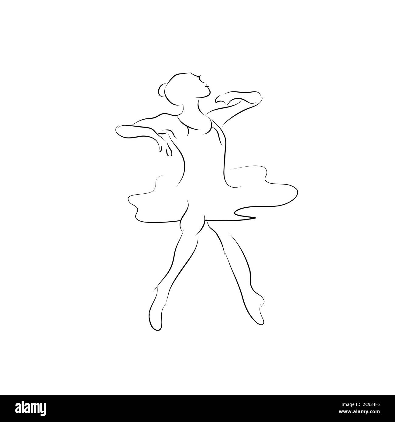 Illustration für Tänzer. Dancing People Logo-Set. Tango. Vector Sammlung von abstrakten Menschen in Tanz Poses.You können in den Tanz, Spa, Yoga, Sport Stock Vektor