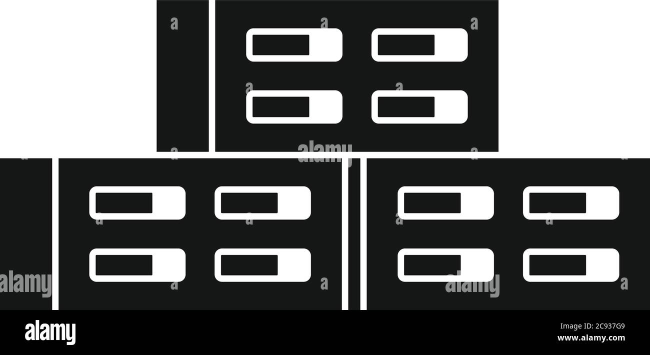 Zementblock-Symbol. Einfache Illustration von Zement Block Vektor-Symbol für Web-Design isoliert auf weißem Hintergrund Stock Vektor Zementblock-Symbol. Einfache Illustration von Zement Block Vektor-Symbol für Web-Design isoliert auf weißem Hintergrund Stock Vektor