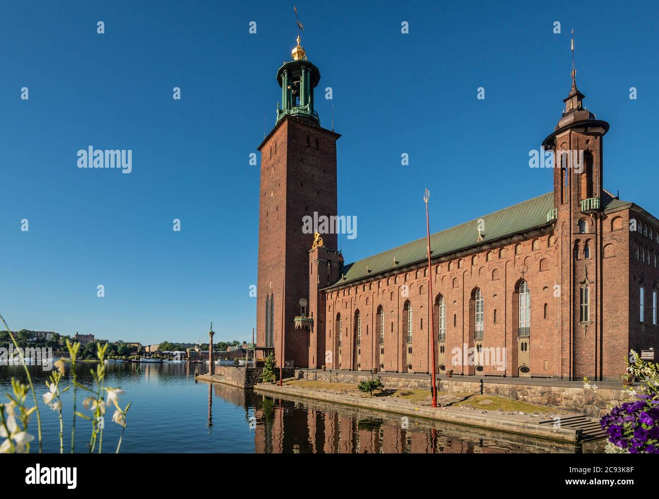 Blick auf Stockholm Schweden im Sommer Stockfoto