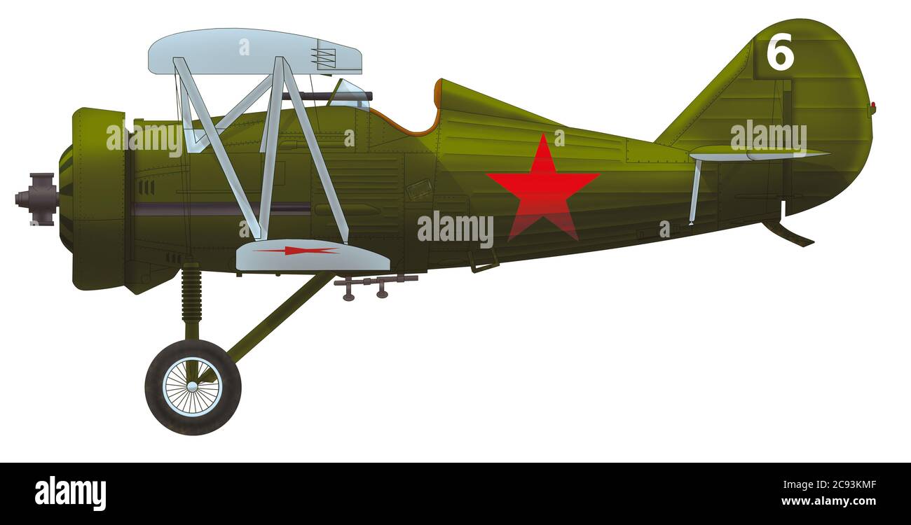 Polikarpov I-5 des 11. Bodenangriffsregiments der Marine Aviation der Schwarzmeerflotte kämpfte im Oktober 1941 um die Krim Stockfoto
