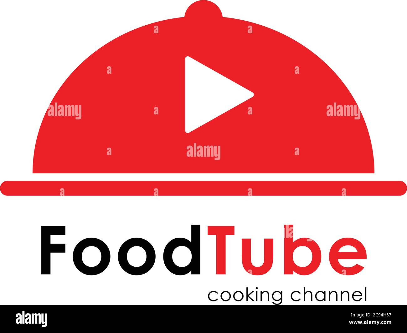 YouTube Cooking Channel-Logo Stock Vektor