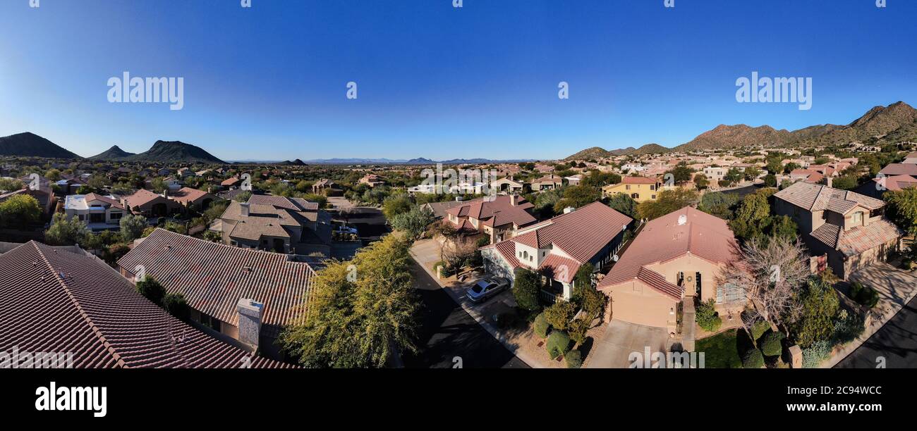 Eine North Scottsdale Wohngemeinschaft. Stockfoto