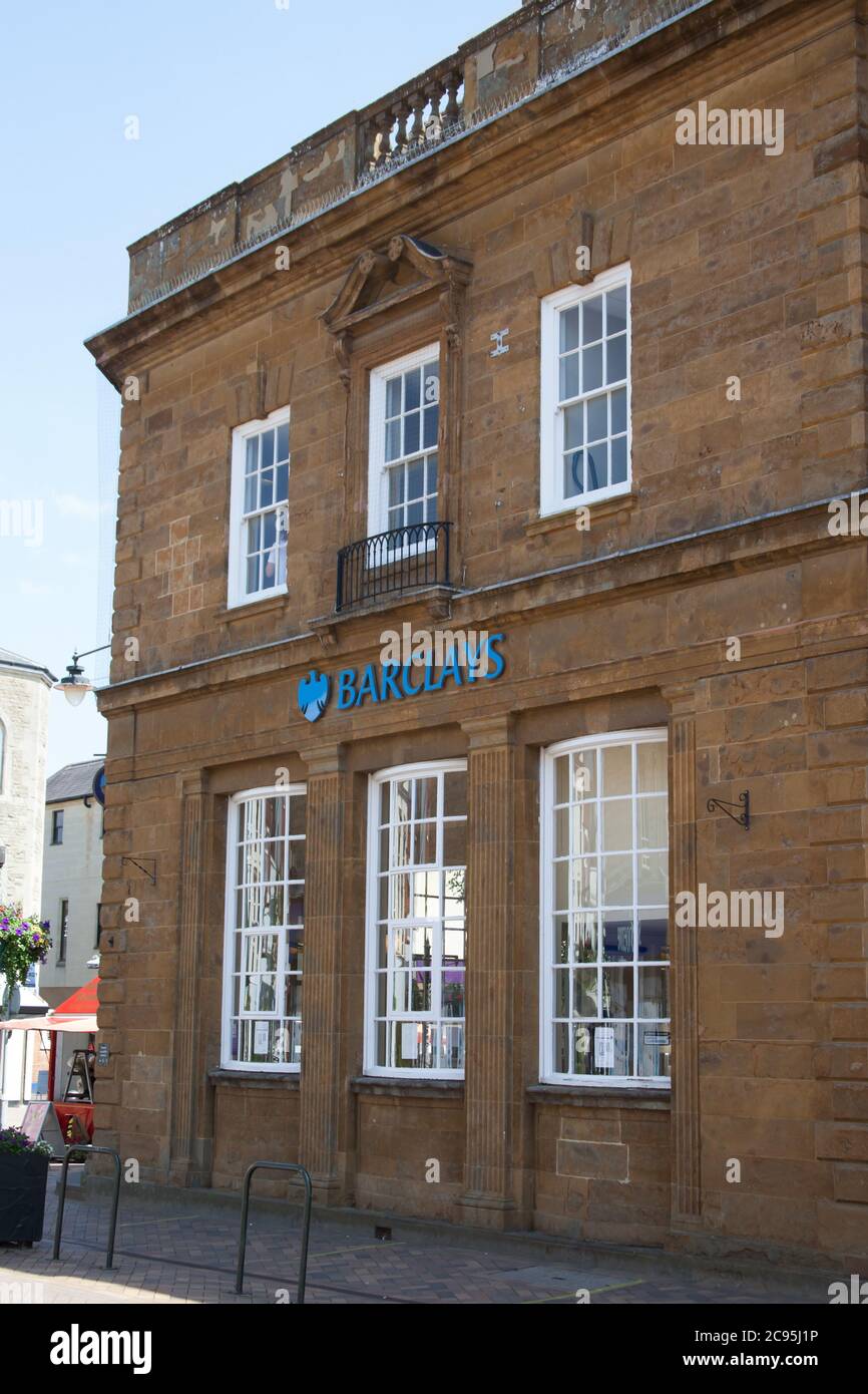 Die Barclays Bank in Banbury, Oxfordshire, Großbritannien, wurde am 26. Juni 2020 aufgenommen Stockfoto