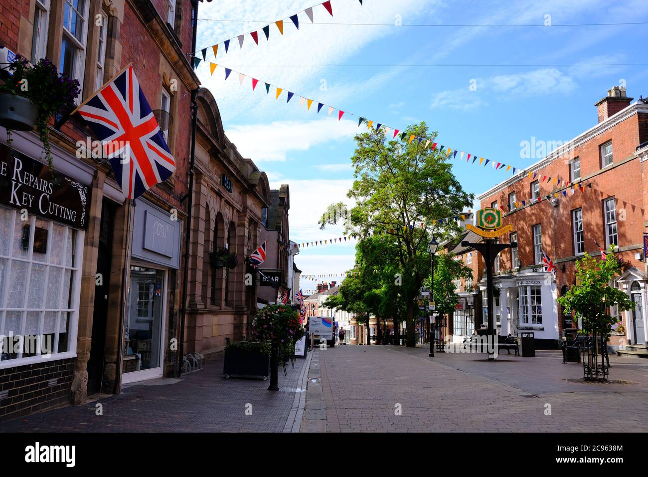 The High Street in Stone, Staffordshire, West Midlands, England, Vereinigtes Königreich Stockfoto