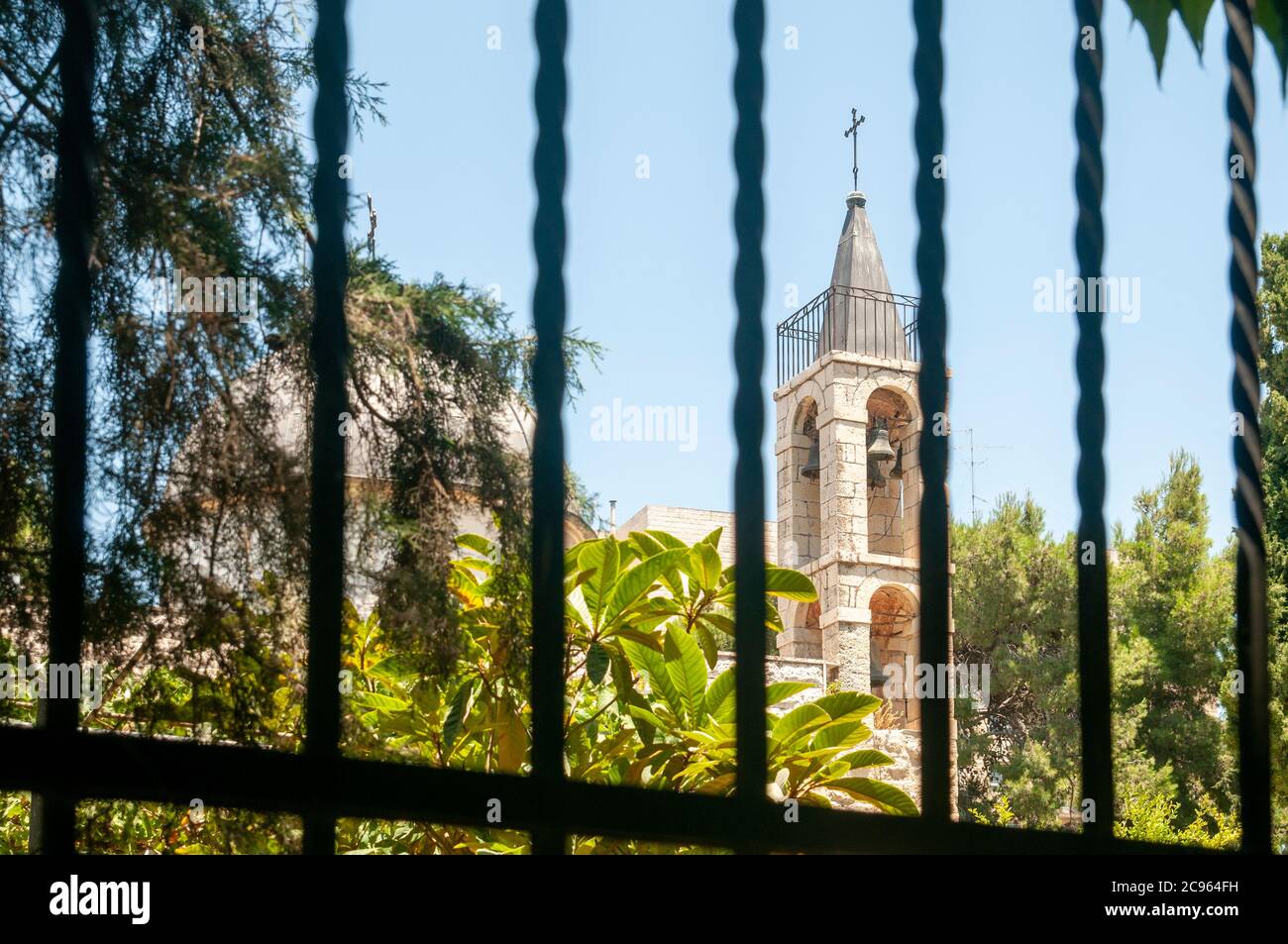 Saint Simeon Kloster, (bekannt vor Ort als San Simon) Katamon, Jerusalem, Israel Stockfoto