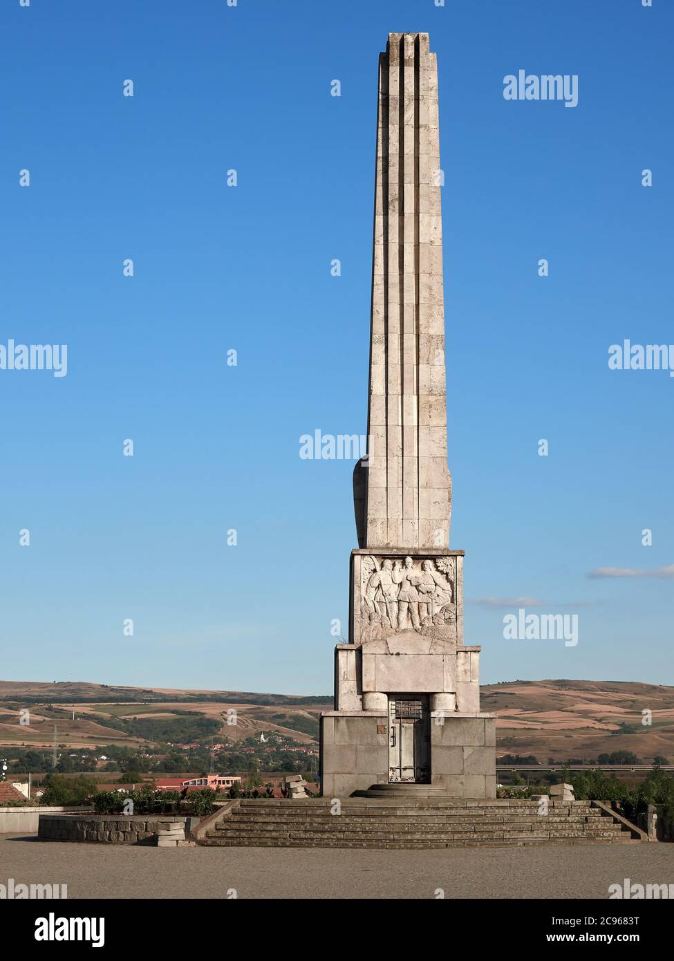 Alba Iulia, Rumänien - 20. September 2019: Obelisk von Horea, Closca und Crisan in Alba Iulia, Siebenbürgen, Rumänien Stockfoto