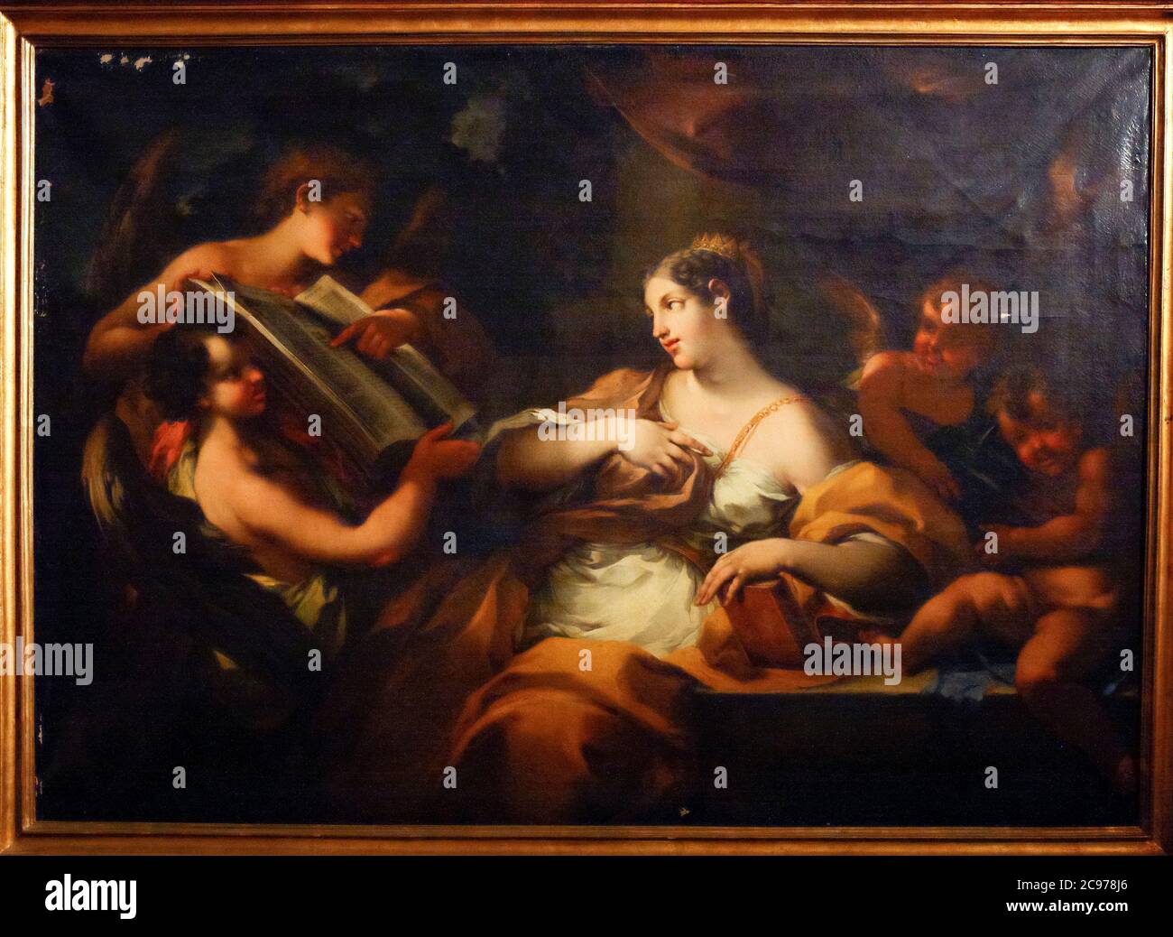 Italien Marche Jesi Palazzo Pianetti - Sitz der städtischen Kunstgalerie - Santa Caterina d'Alessandria von Michele Rocca bekannt als Parmigianino Stockfoto