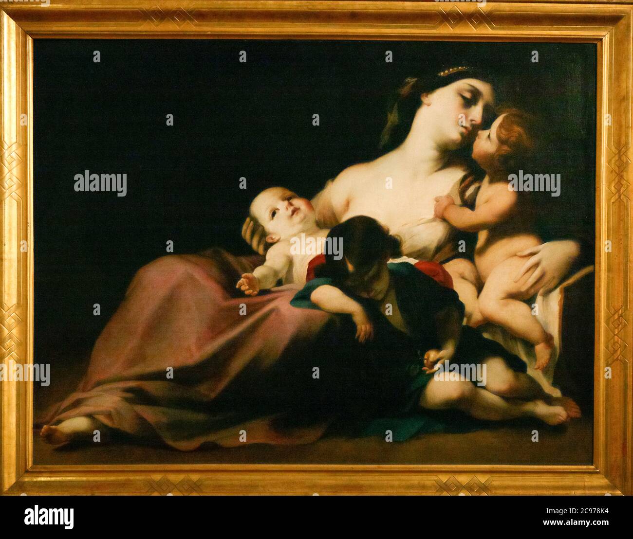 Italien Marche Jesi Palazzo Pianetti - Sitz der städtischen Kunstgalerie - die Wohltätigkeitsorganisation von Carlo Cignani Stockfoto
