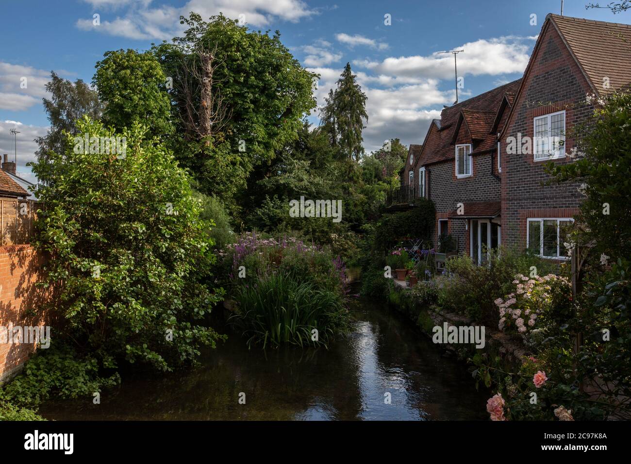 Pangbourne Dorf, gelegen an der Themse, in der Grafschaft Berkshire, England, Vereinigtes Königreich Stockfoto