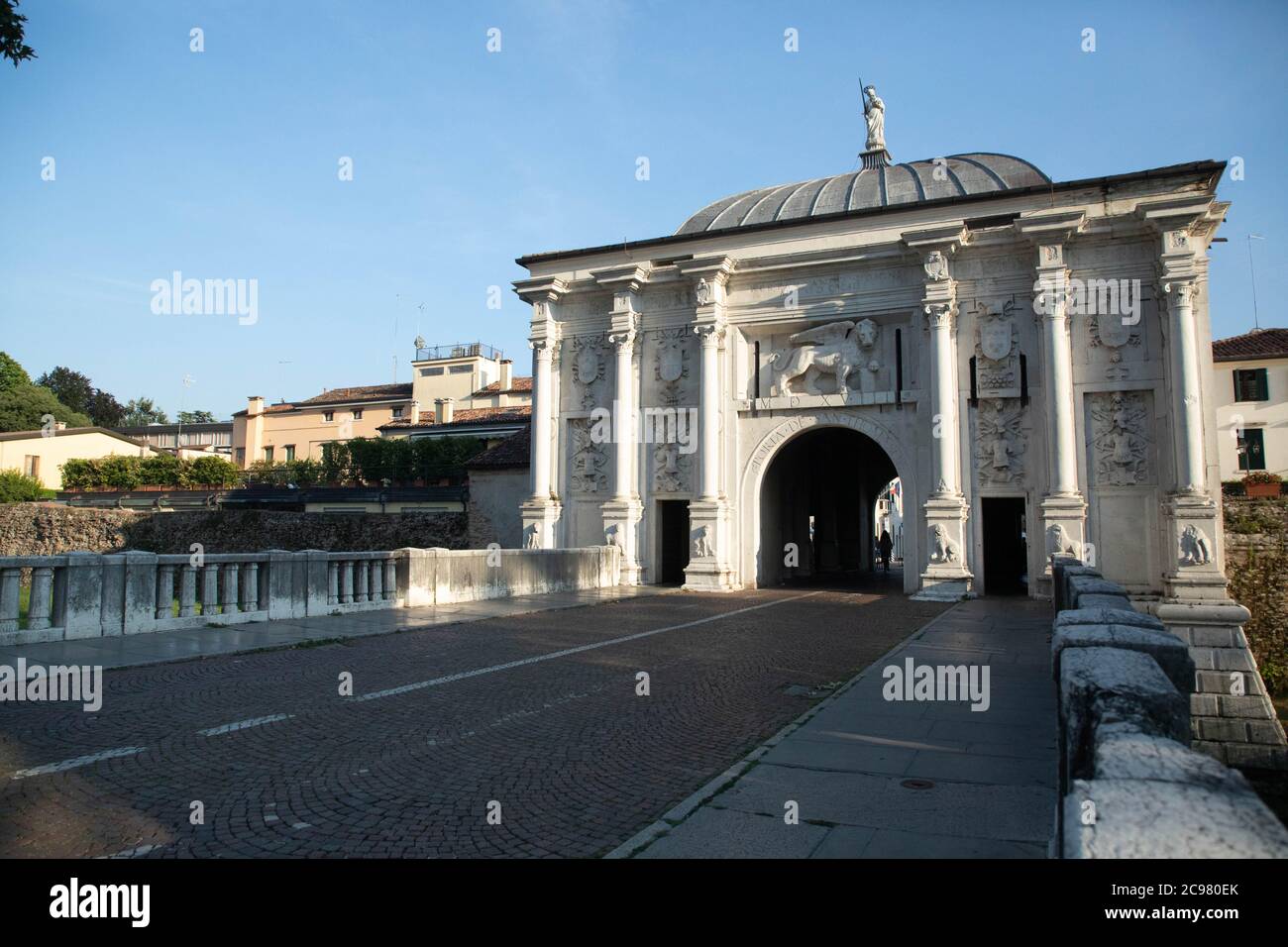 Porta San Tommaso:Sehenswürdigkeit in Treviso, Venedig, Venetien Italien Stockfoto