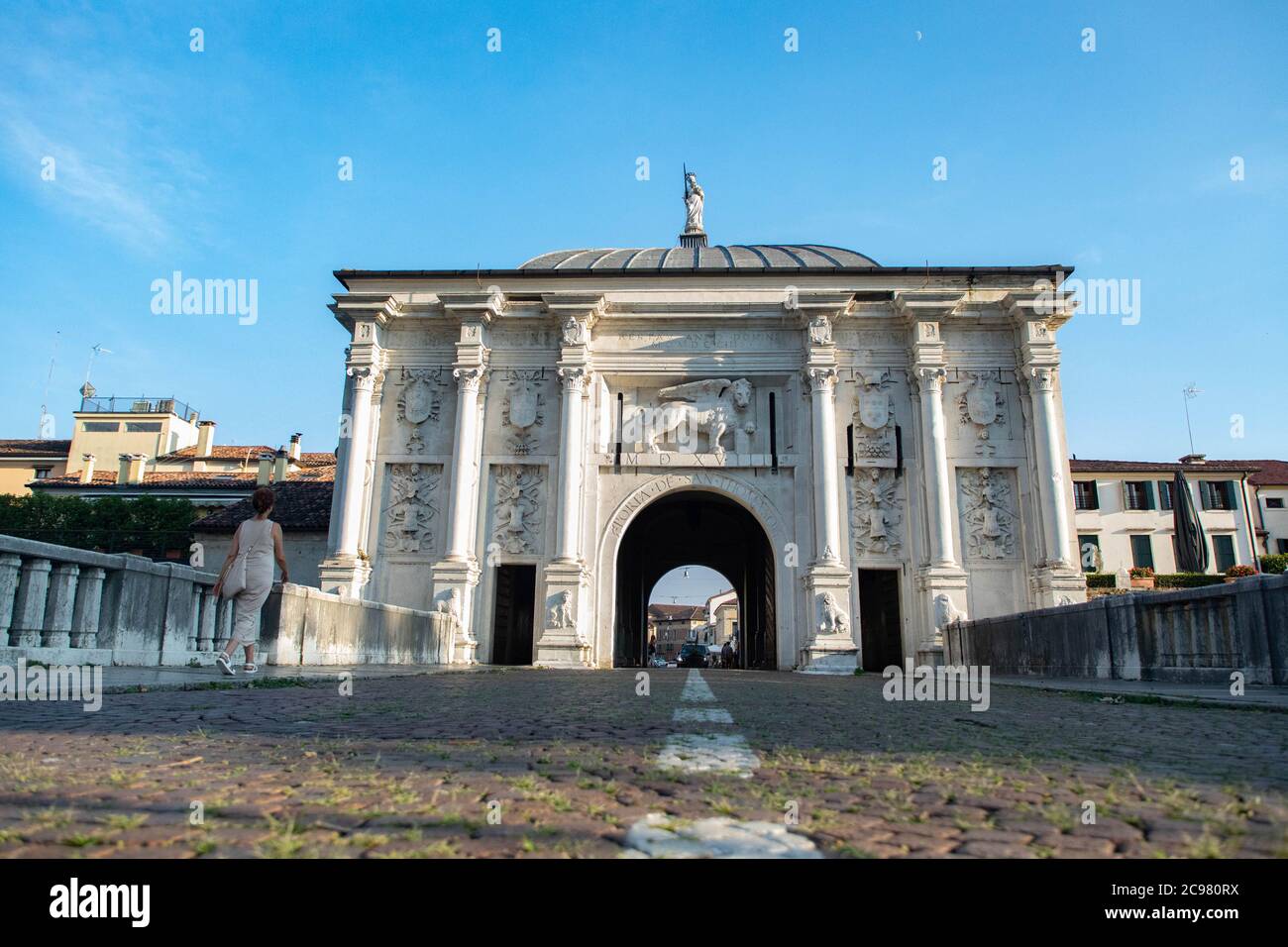 Porta San Tommaso:Sehenswürdigkeit in Treviso, Venedig, Venetien Italien Stockfoto