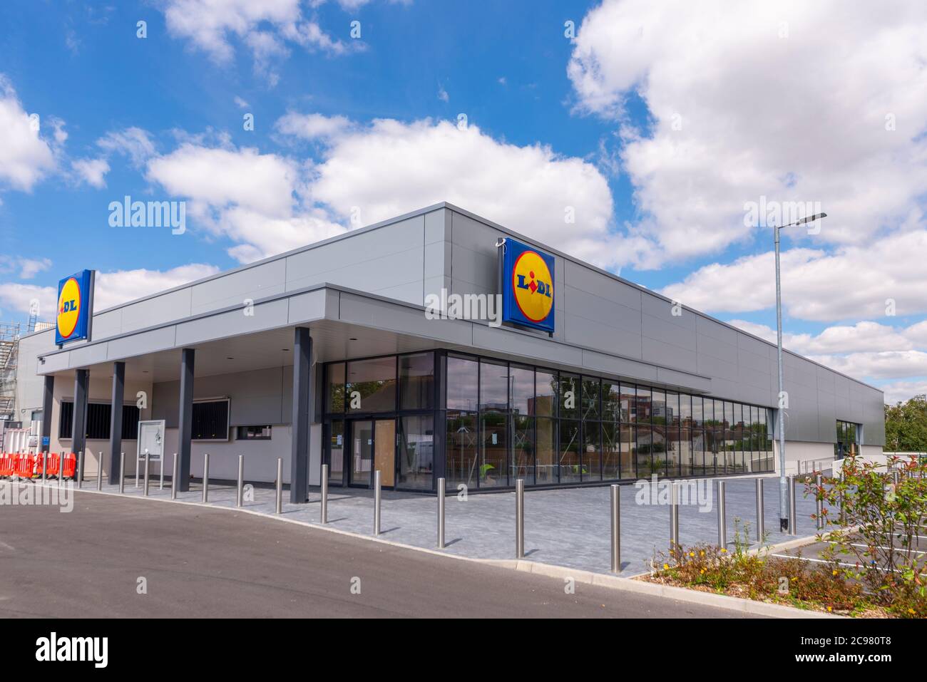 Neuer Lidl-Shop, Laden kurz vor Fertigstellung in Southend on Sea