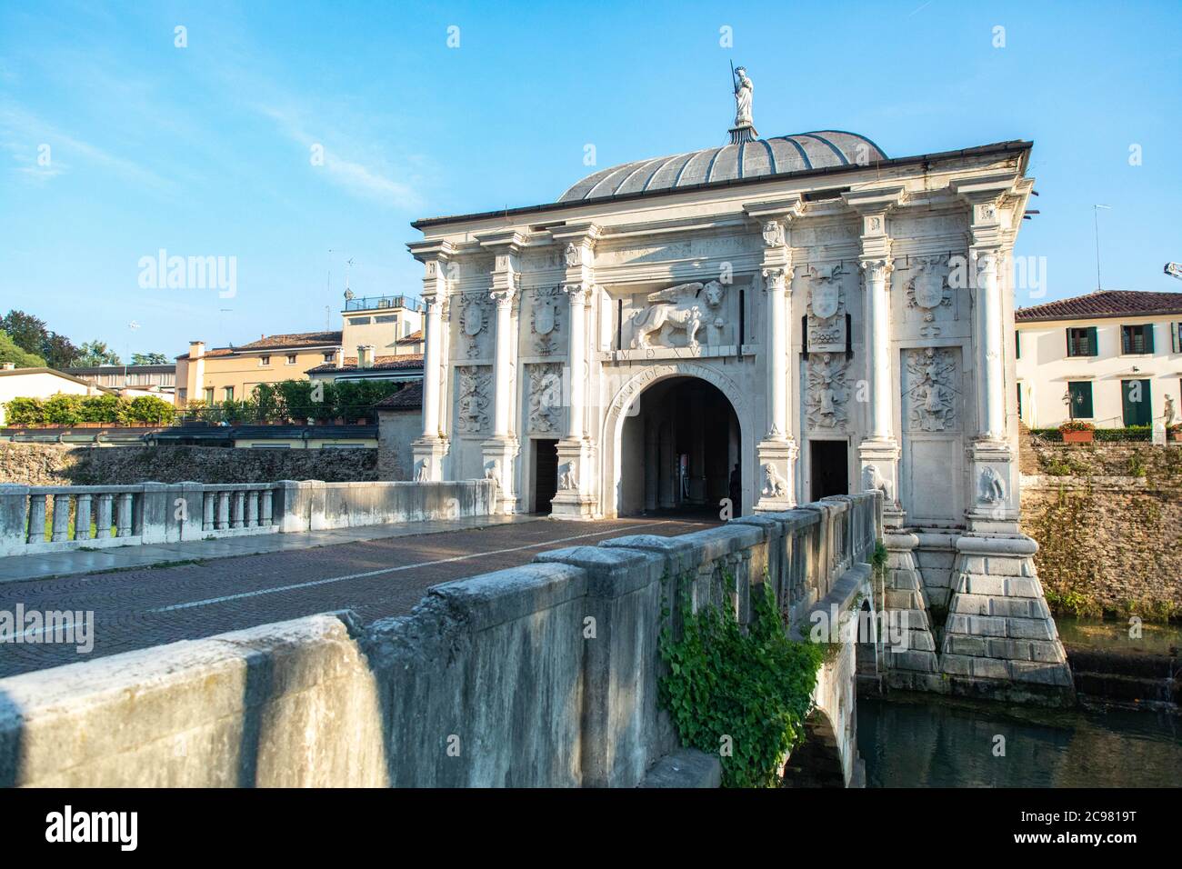 Porta San Tommaso:Sehenswürdigkeit in Treviso, Venedig, Venetien Italien Stockfoto