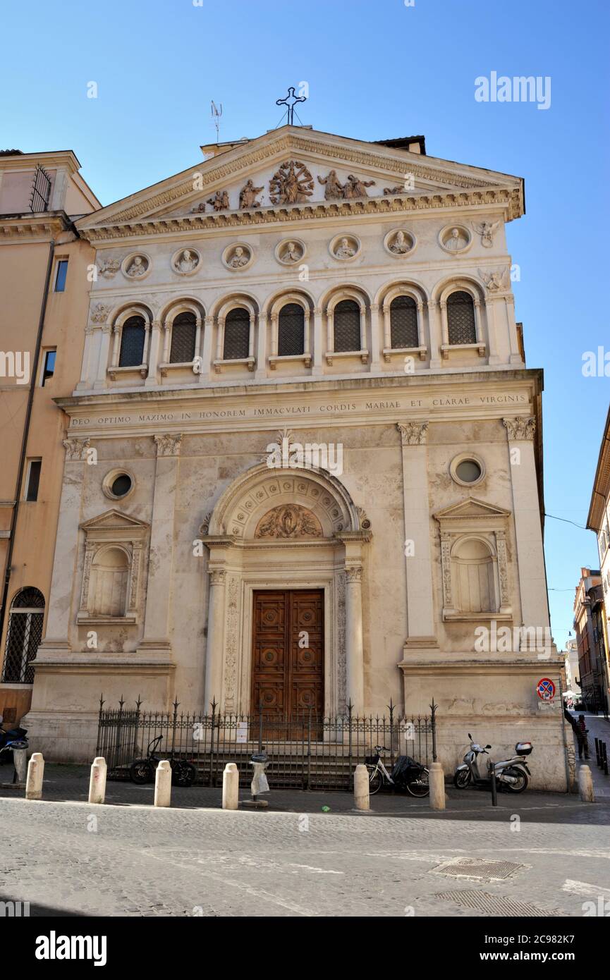 Italien, Rom, Kirche Santa Chiara Stockfoto