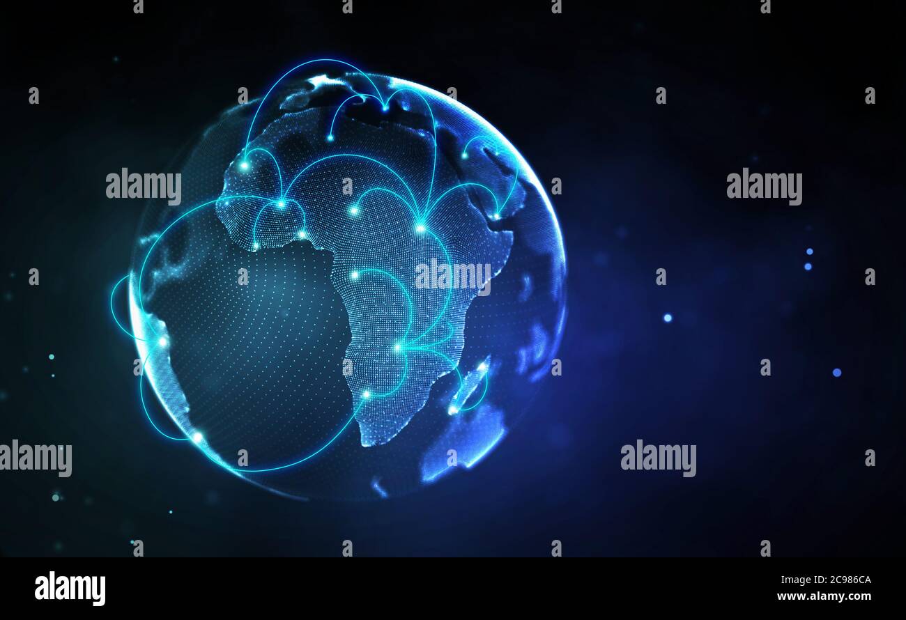 Blockchain Technologie Hintergrund. Cryptocurrency fintech block Chain Netzwerk und Programmierung Konzept. Abstrakte Segwit. Stockfoto