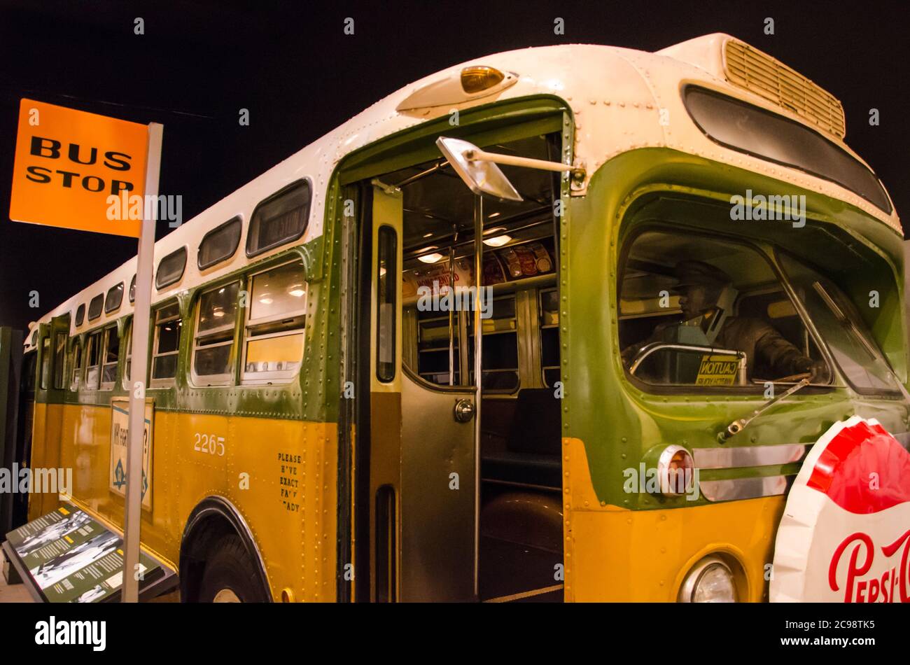 Ausstellung im National Civil Rights Museum in Memphis, Tennessee, USA Stockfoto