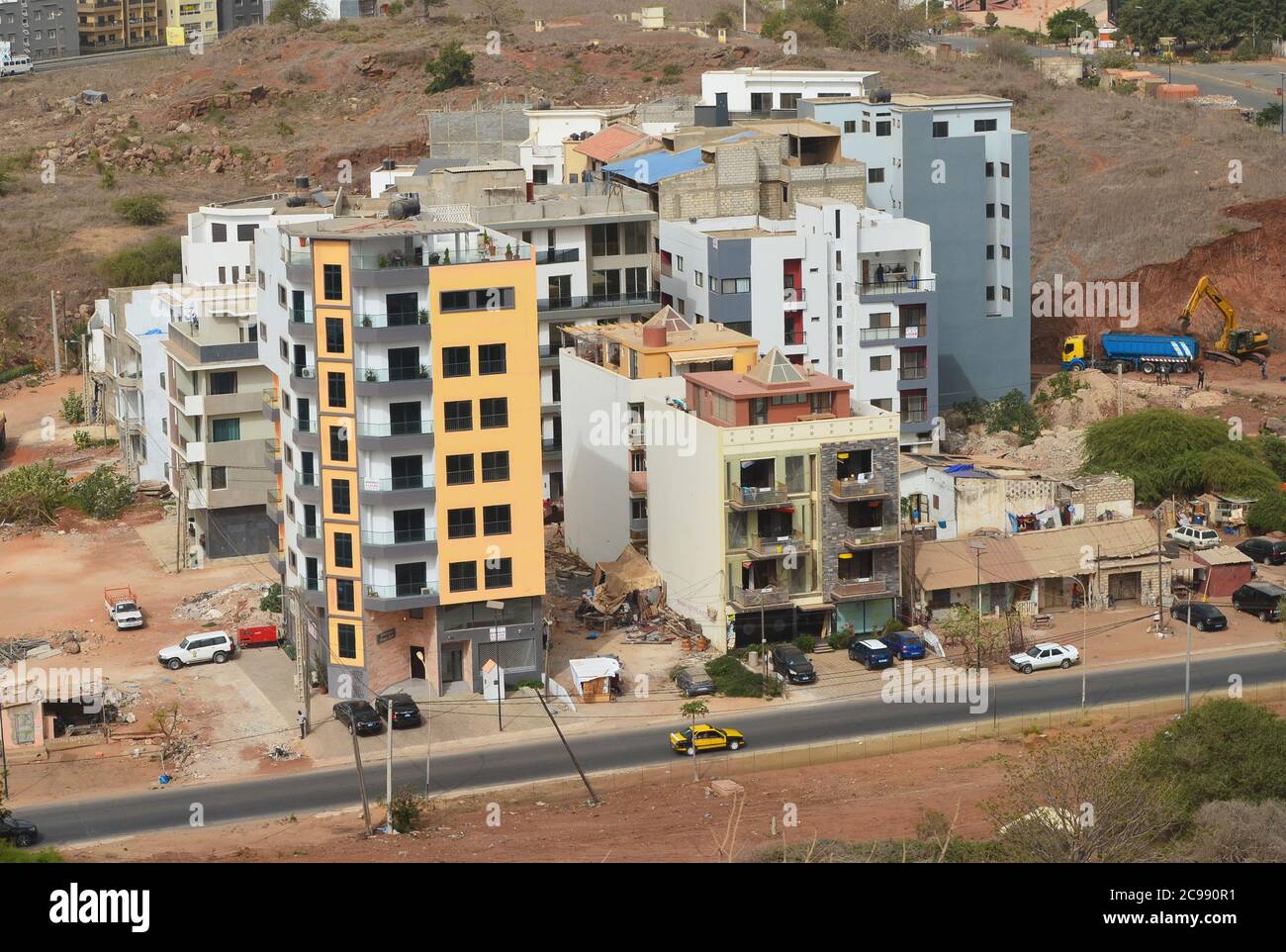 Öl-getriebener Bauboom in Dakar, Senegal Stockfoto