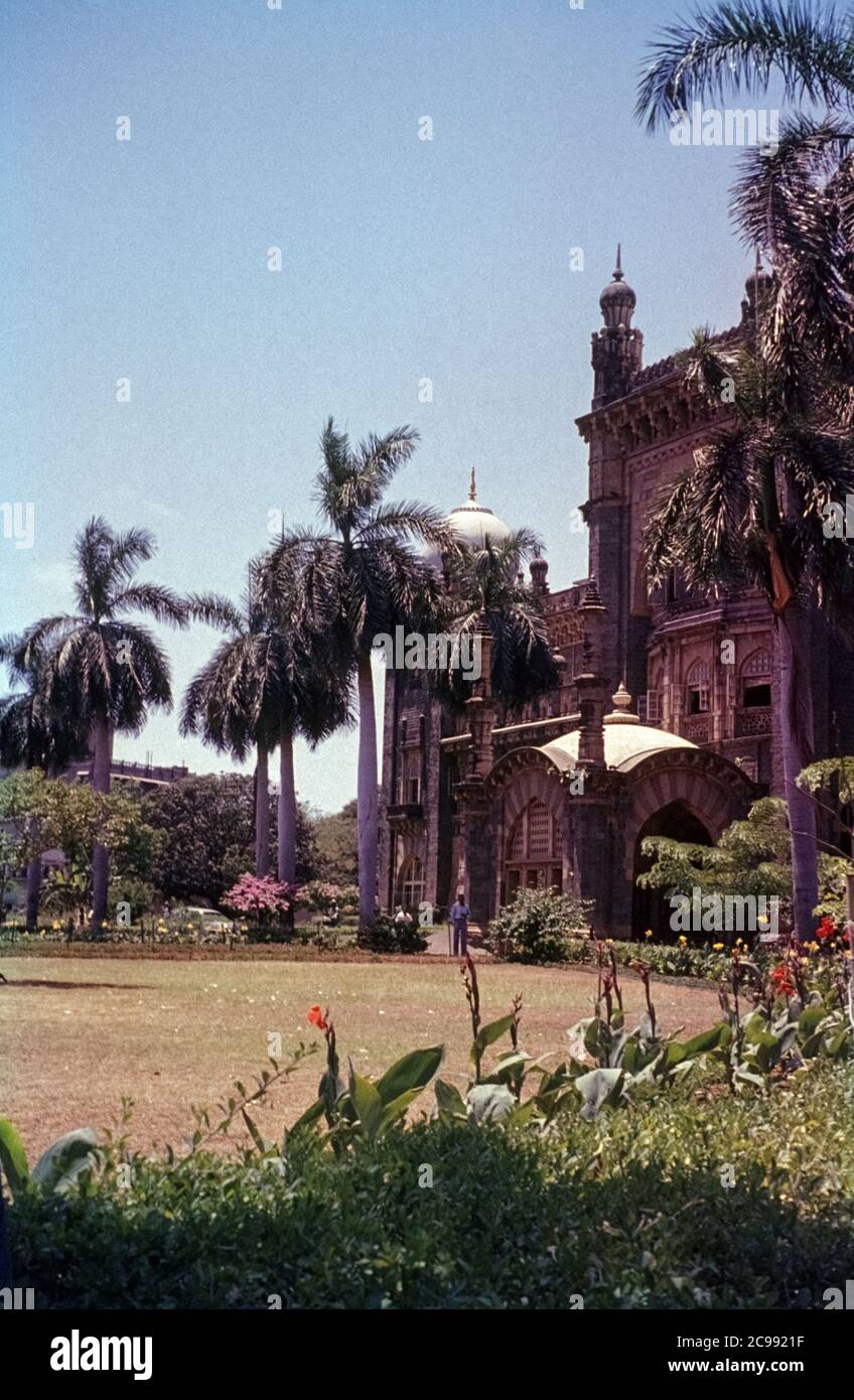Das früher als Prinz von Wales Museum von Westindien benannte, heute König Shivaji Museum, in den frühen sechziger Jahren. Mumbai, Mahrastra, Indien,1961/1962 Stockfoto