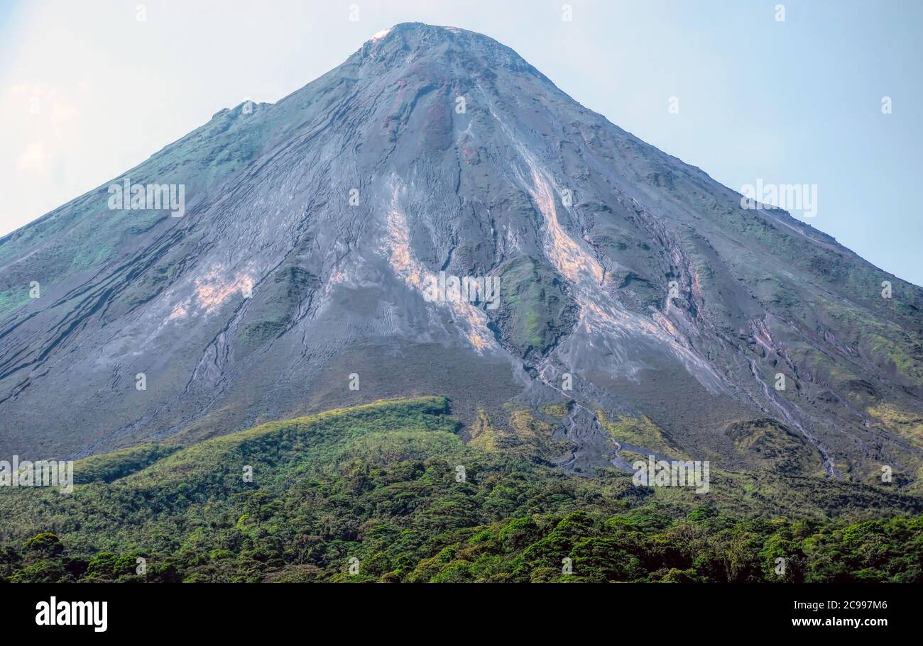 Aktiver Vulkan Arenal, La Fortuna, Costa Rica Stockfoto