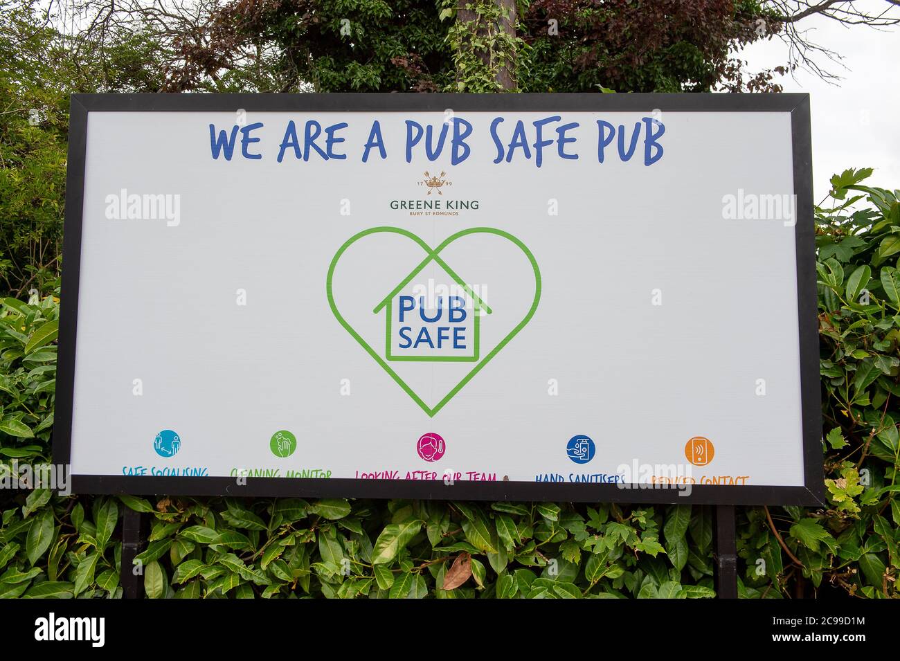 Wendover, Buckinghamshire, Großbritannien. Juli 2020. Ein Greene King