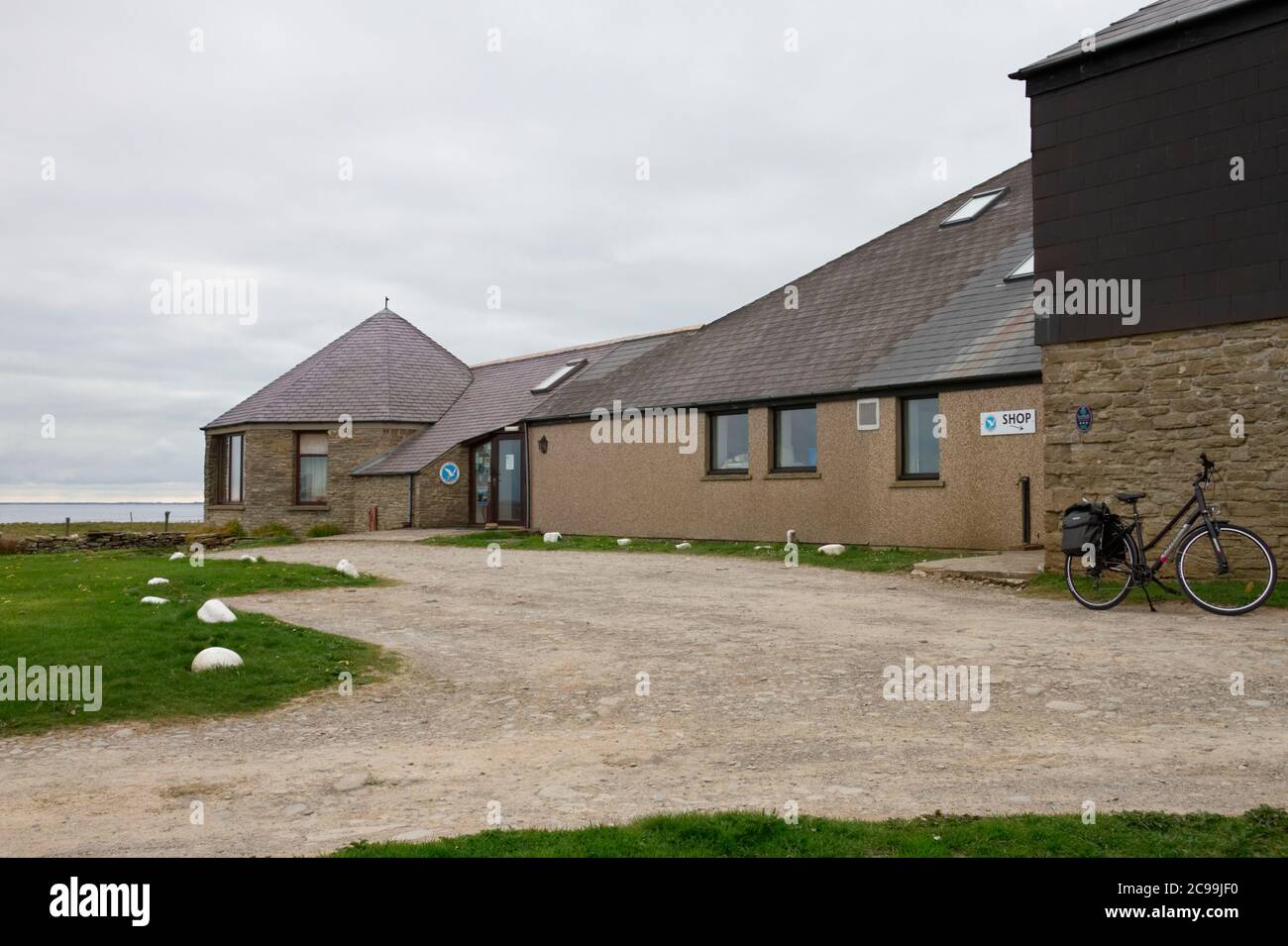 Nördliches Ronaldsay-Vogelbeobachtungszentrum, Orkney-Inseln Stockfoto