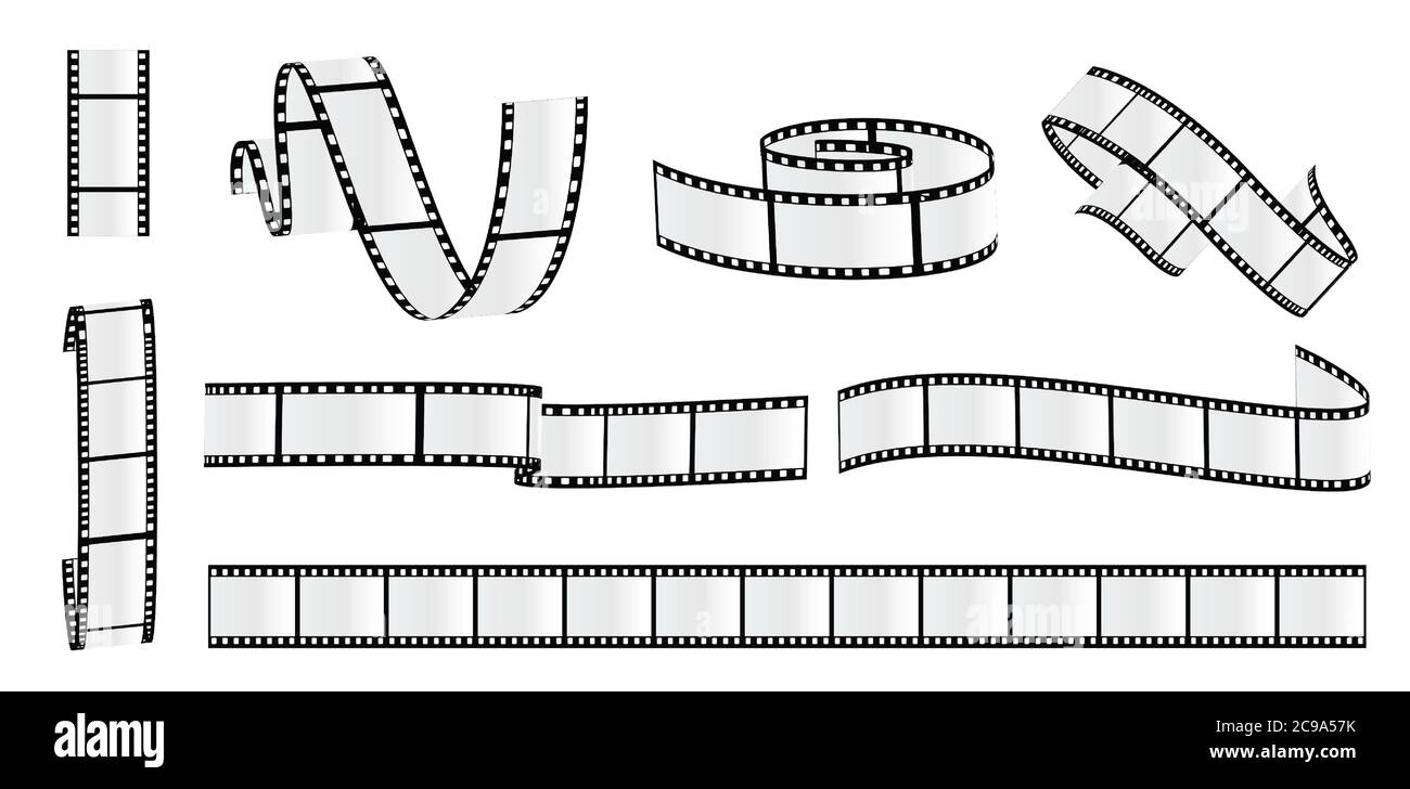 Filmstreifen Filmrollenvektor Film 35mm Leeren Dia Rahmen Foto Video Monochrome Bild Negativ Und Streifen Media Filmstreifen Vektor Stock Vektorgrafik Alamy