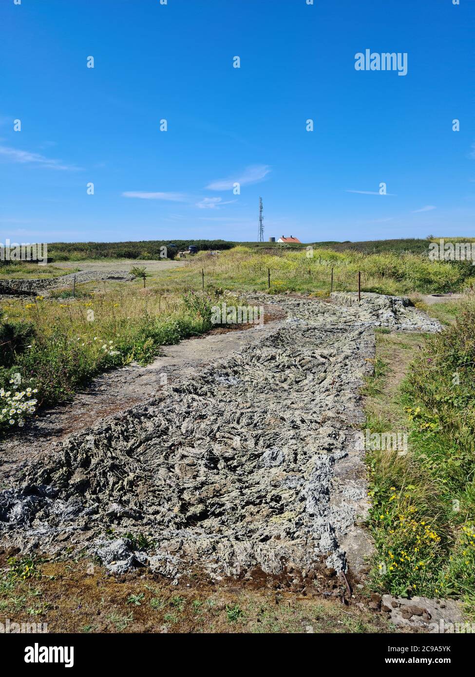 Pleinmont Batterie Dollman, Torteval, Guernsey Channel Islands Stockfoto