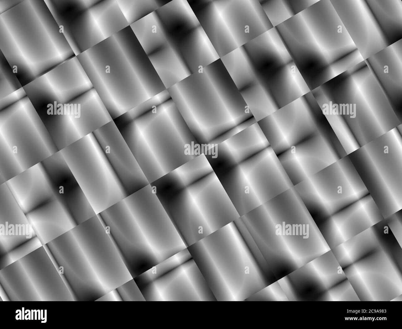 Abstrakter Gradient grau schwarz, metallisch fluoreszierend Gradient dynamisch modernes Muster geometrischer Hintergrund Stockfoto