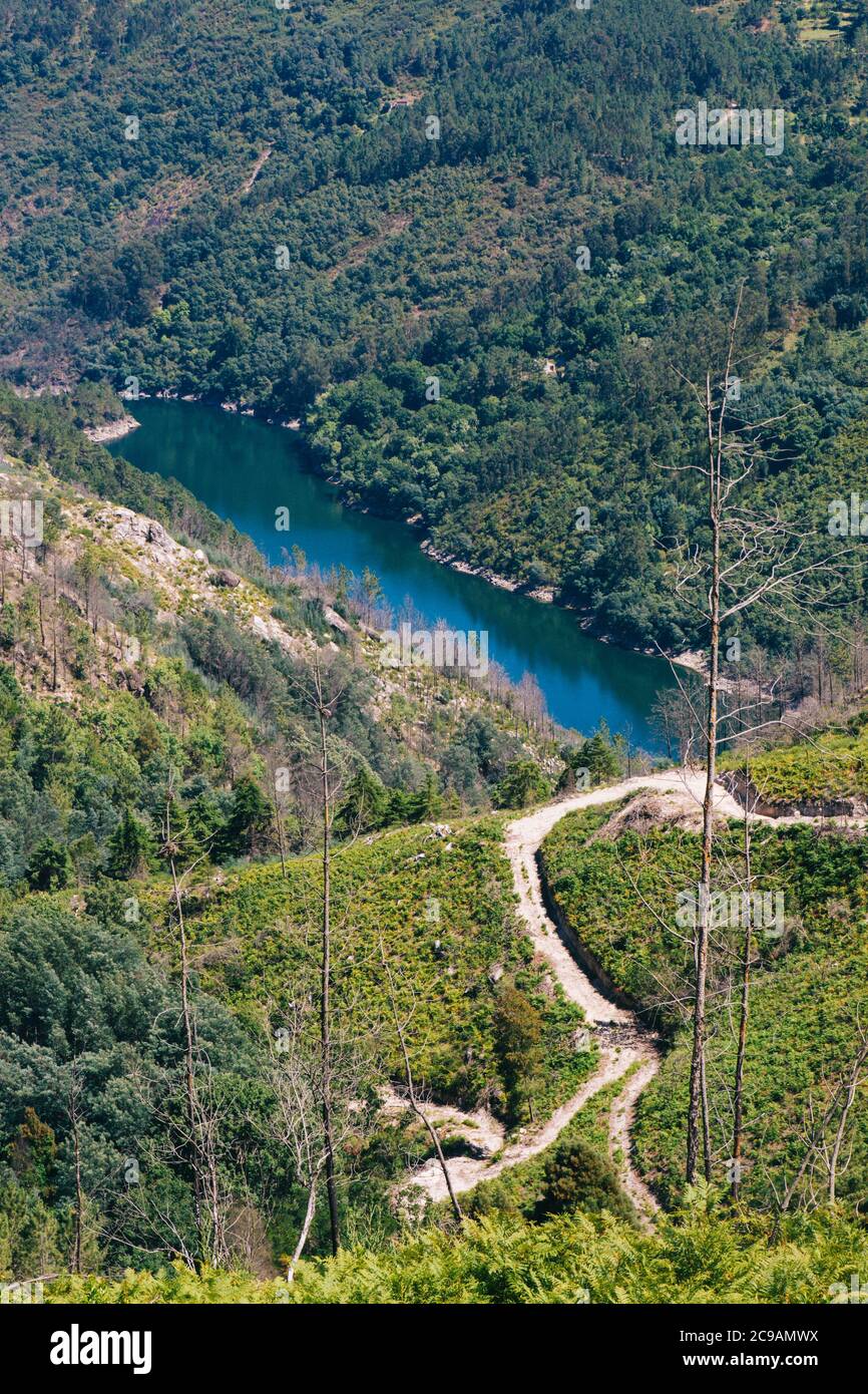 Faszinierende Aufnahme aus dem Parque Natural do Alvao Barreiro Portugal Stockfoto