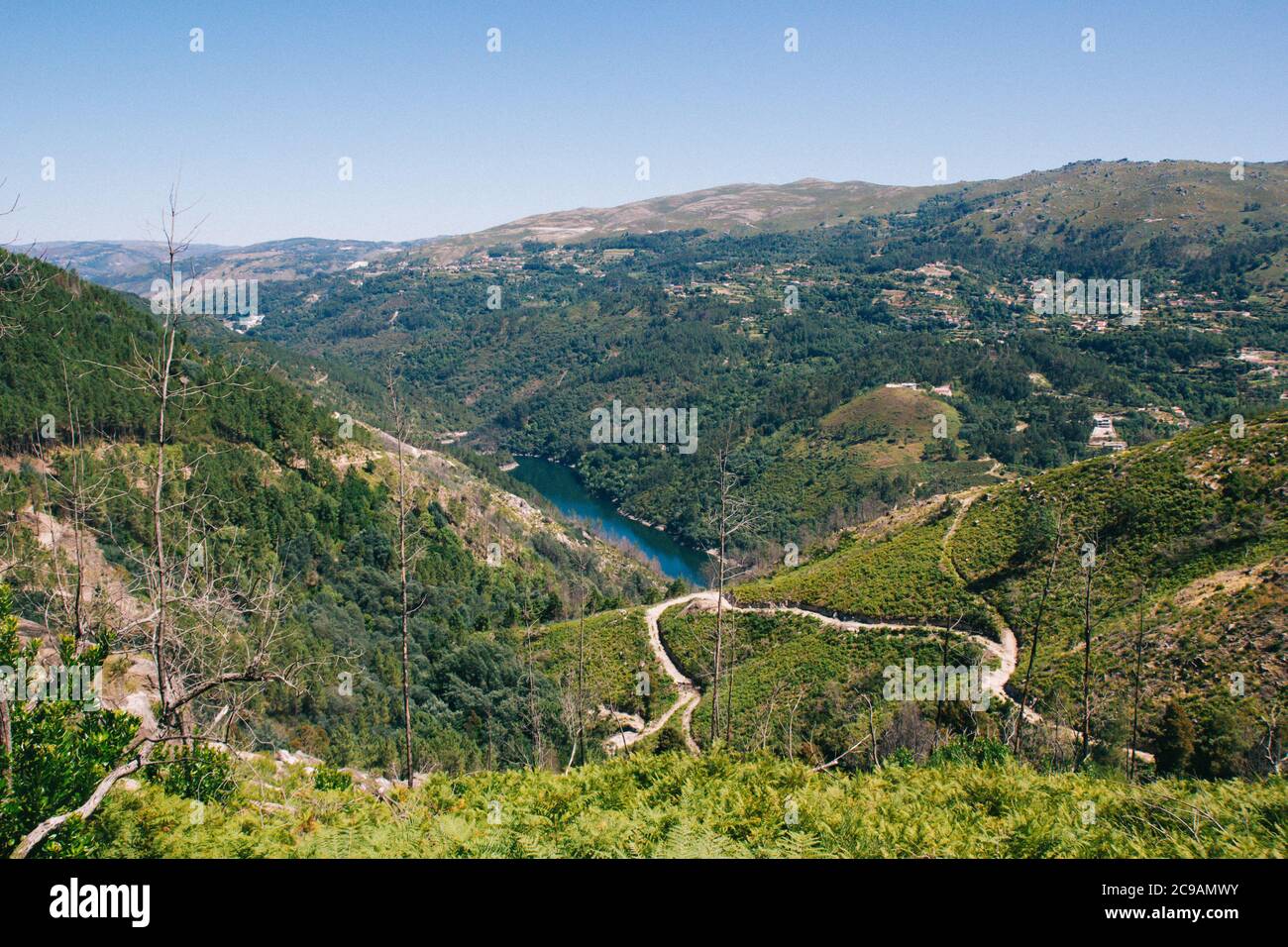 Faszinierende Aufnahme aus dem Parque Natural do Alvao Barreiro Portugal Stockfoto