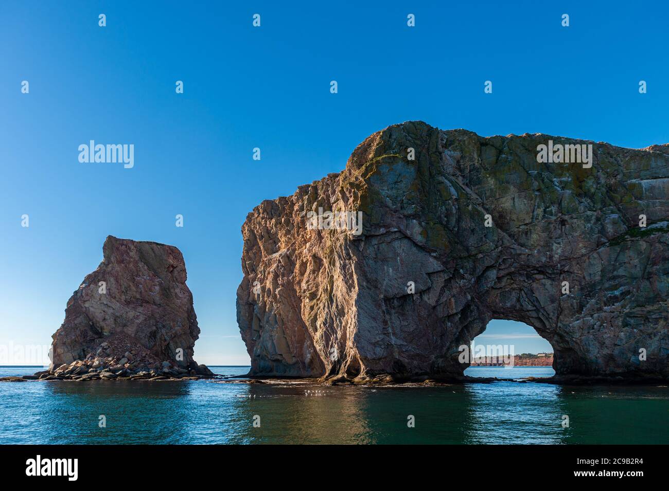 Rocher Perce Rock in Gaspe Peninsula, Quebec, Gaspesie, Kanada Stockfoto