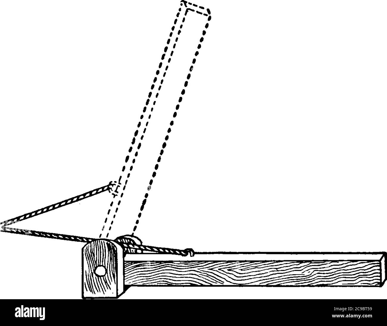 Aufgrund der schrägen Richtung, in der die Muskeln gewöhnlich in die Knochen eingesetzt werden, geht ein Großteil ihrer Kraft verloren, soweit Bewegung produziert wird Stock Vektor