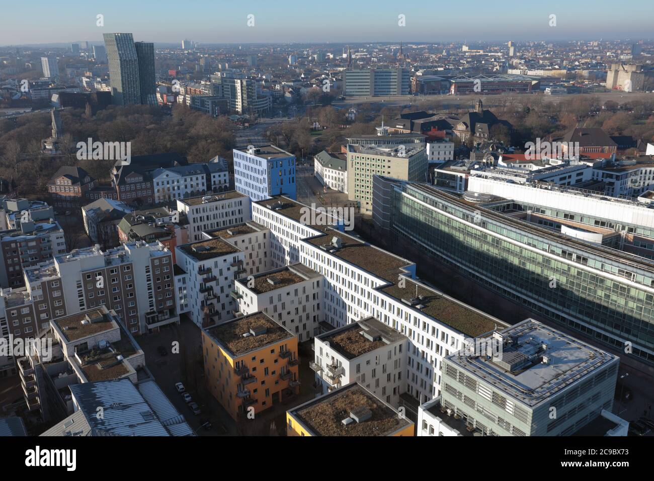 Luftaufnahme von Hamburg, Deutschland Stockfoto